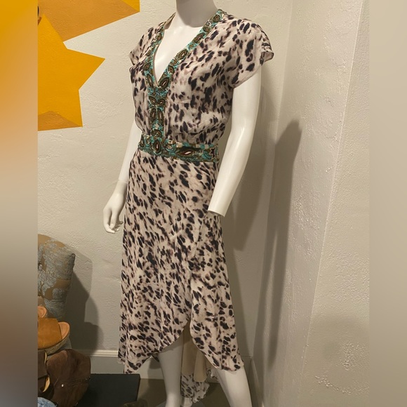 Haute Hippie Dresses & Skirts - Haute Hippie XS handcrafted blue bead embellished dress